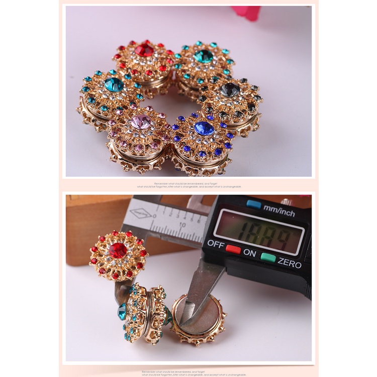 Bros Klip Magnetik Bahan Alloy Aksen Berlian Untuk Hiasan Kepala Wanita Muslim