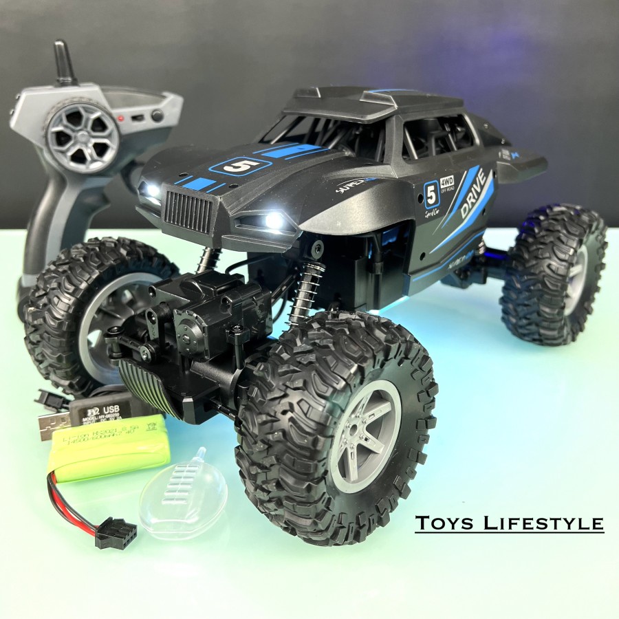 Mainan Mobil Remote Control RC Rock Crawler Offroad Besar 1:14