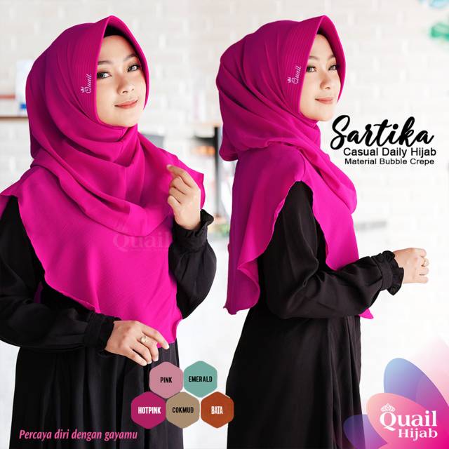 SARTIKA QUAIL HIJAB | ORIGINAL QUAIL HIJAB | khimar Pad | Khimar Daily | Khimar Lucu