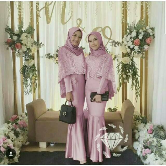 MAXY AZKA MERMAID, BRUKAT, VELVET, GAMIS, HIJAB, MUSLIM, DRESS