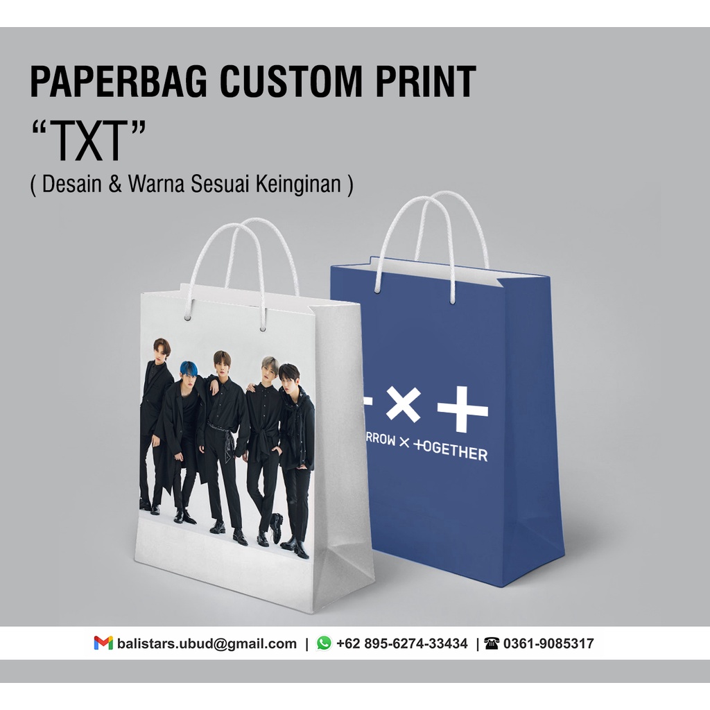 

PAPERBAG CUSTOM / PAPERBAG KOREA DESAIN BEBAS ISI FOTO