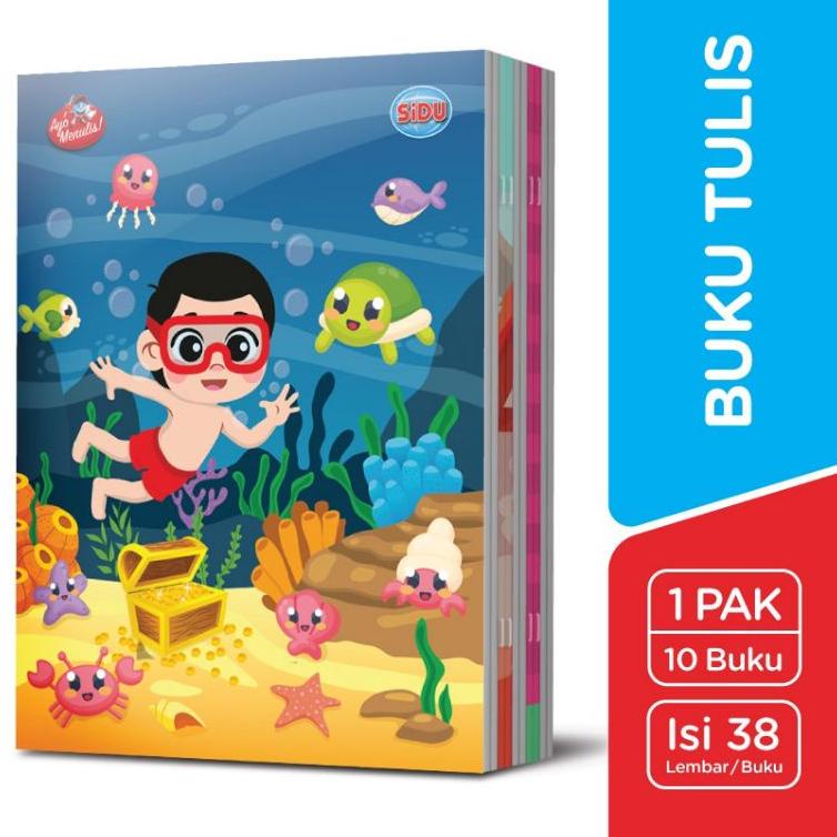 

TERLARIS 9825 Buku tulis Sinar dunia 38 lembar ( 10 buku ) ㄼ