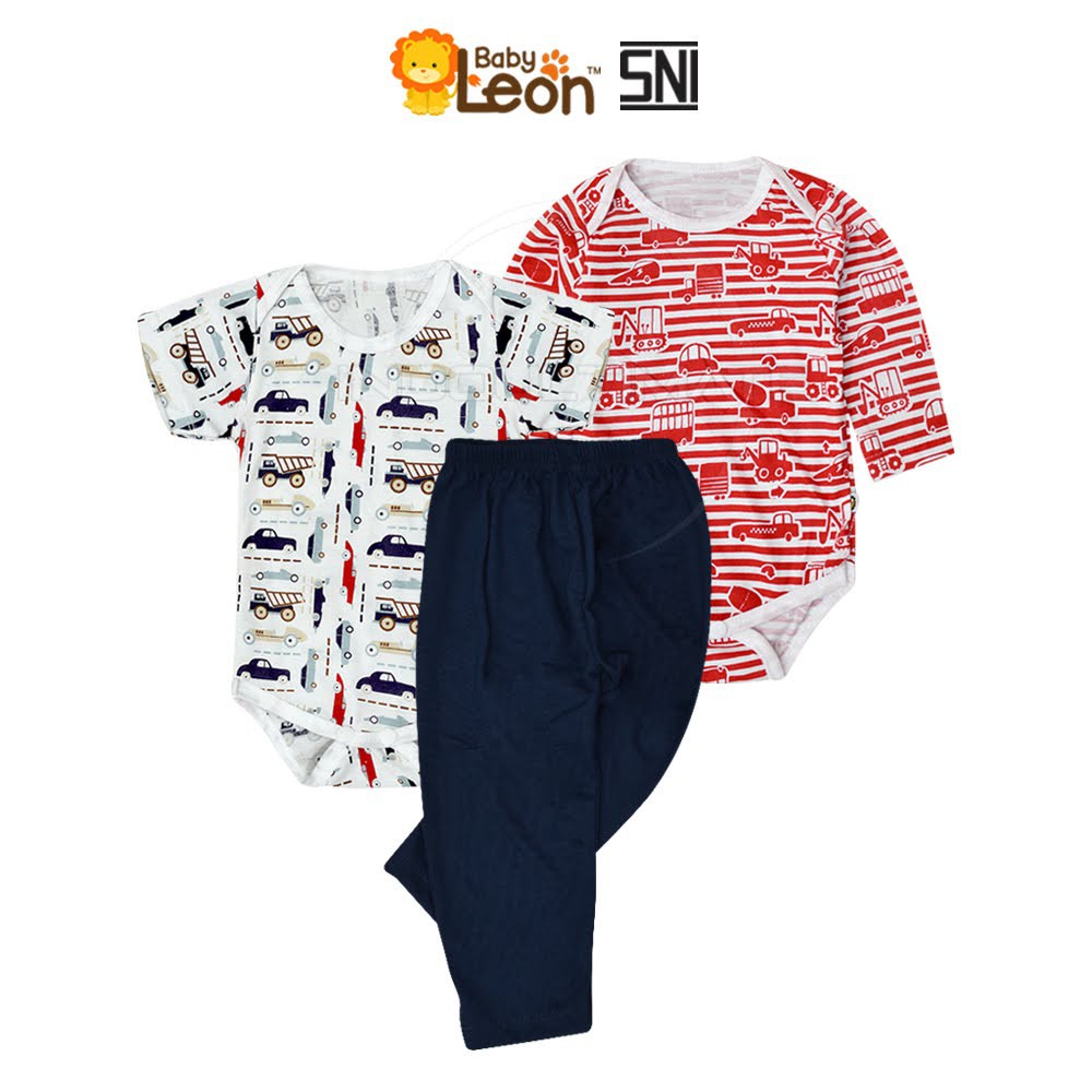 3in1 Jumper Bayi + Celana Panjang Bayi Cotton Single Knit Jumpsuit Bayi Baby Sleepsuit SERI-SK02