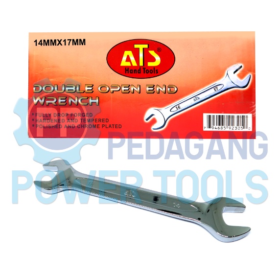 ATS KUNCI PAS 14 X 17 MM 14X17 DOUBLE OPEN END SPANNER WRENCH INGGRIS