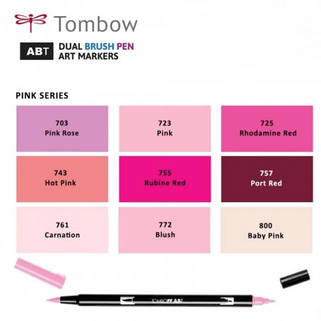 

Tombow Dual Brushpen ABT Pink Series || Tombow Murah || Bisa COD