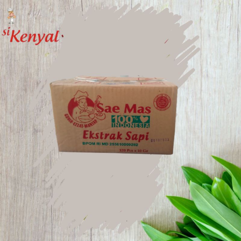 

Cahayadstore Sae Mas Bumbu Ekstra Daging Sapi Khusus Bakso Perasa Daging Sapi 10 Gram 1 Dus