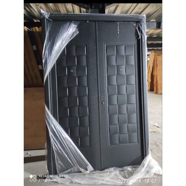 pintu baja double fortress 150*210*5cm