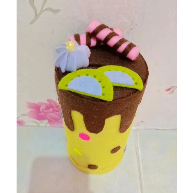 Moonmarket Celengan Karakter Anak Model Tart / Celengan Flanel/ Celengan Karakter Anak