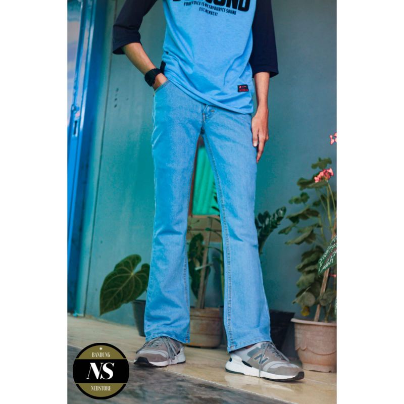 Celana Jeans Pria Cutbray celana jeans cutbray panjang cutbray terbaru semi Cutbray