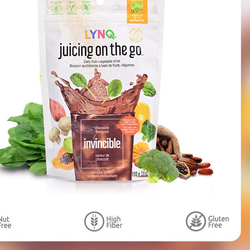 ❃ Lynq - Superfood Chocolate 110 g | Minuman Serat Buah & Sayur ♥