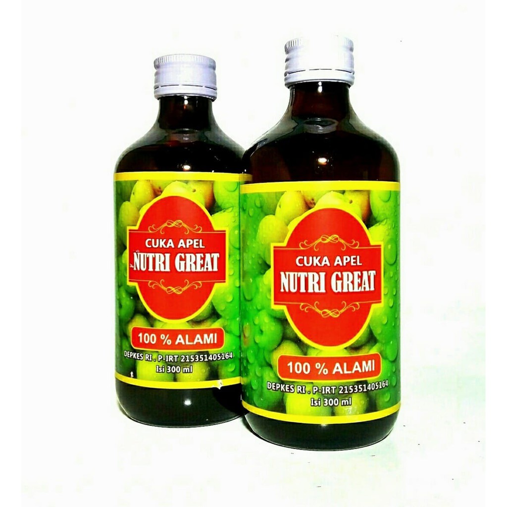 CUKA APEL | NUTRI GREAT | Cuka Buah Tanpa Pengawet | Multi Khasiat - Samsmedia