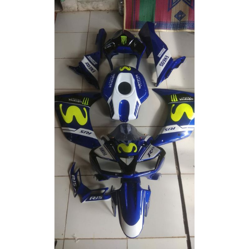 full set modif r15v2 biru lis movistar