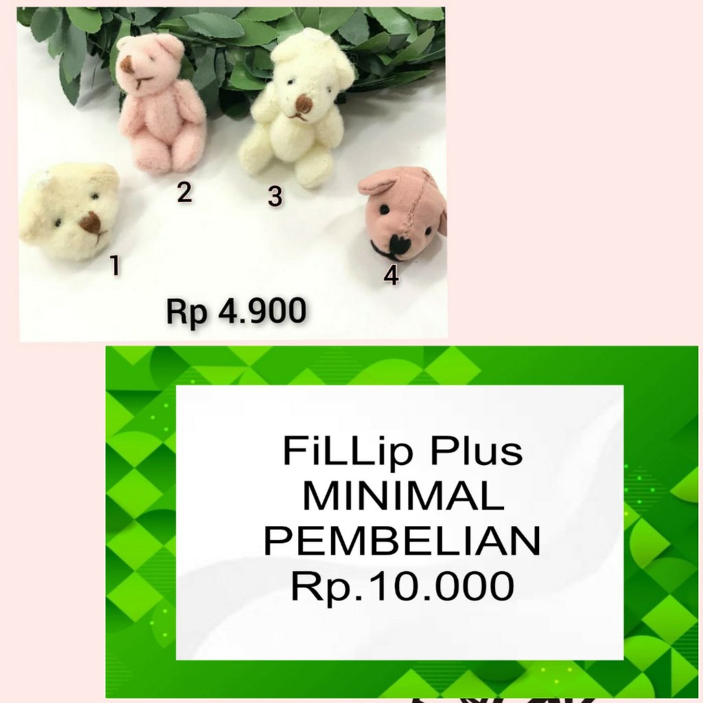 1 BUAH - APLIKASI BONEKA | KELINCI |RABBIT | BERUANG TEDDY | BEAR