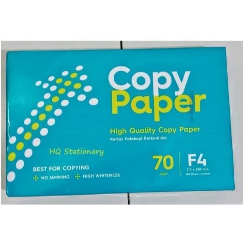 

Kertas HVS Copy Paper Ukuran F4 70gsm - 500lbr