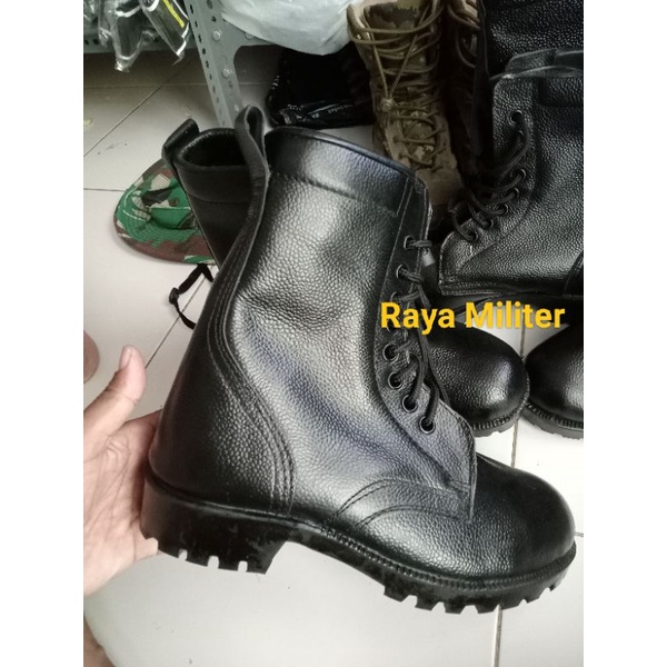 ORI 100%. , sepatu PDL TNI ,POLRI, Satpam, polpp, hansip. kulit jeruk, jatah asli TNI.