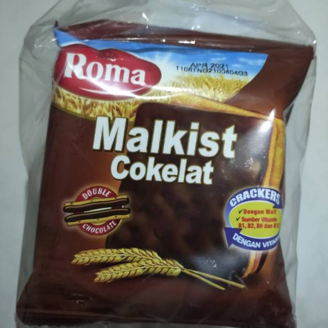 

Roma malkist coklat ecer pak isi 10 bungkus