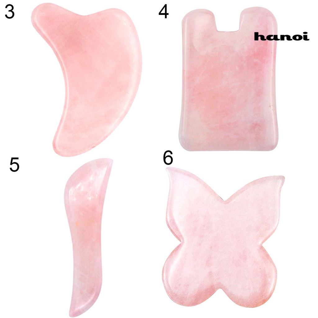 HQTM_Guasha Board Multiple Shapes Promote Blood Circulation Synthetic Skin Care Guasha Stone for Unisex