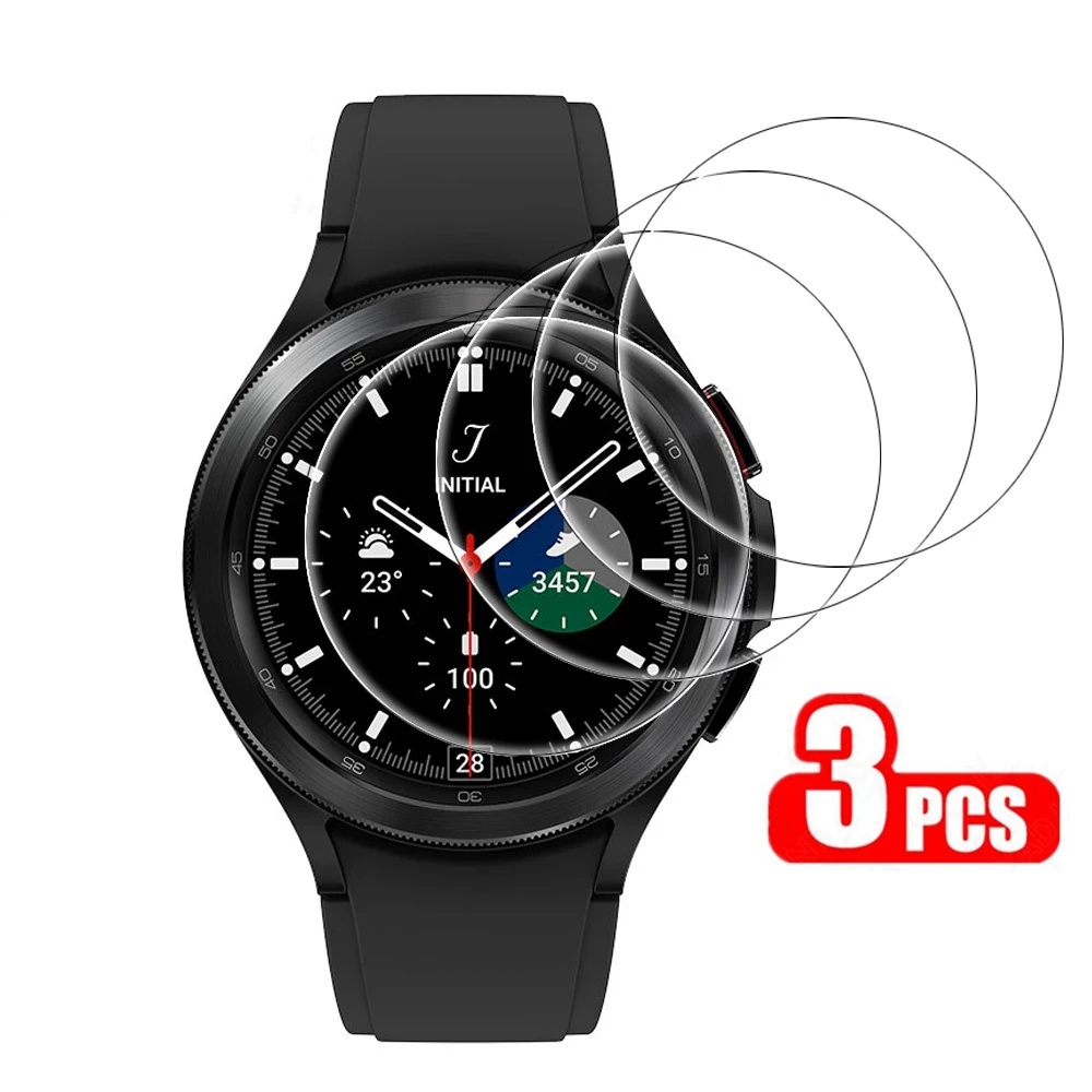 [FEATURED] [3PCS Pack Tempered Glass Screen Protector Compatible with Samsung Galaxy Watch 4 Classic 42mm 46mm 40mm 44mm]