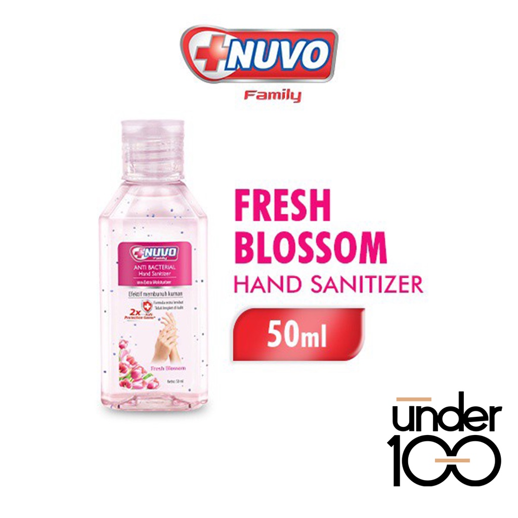 ❤ Under100 ❤ Nuvo Family Hand Sanitizer 50 | 85 ml Anti Bakteri  Extra Moisturizer Pelembab