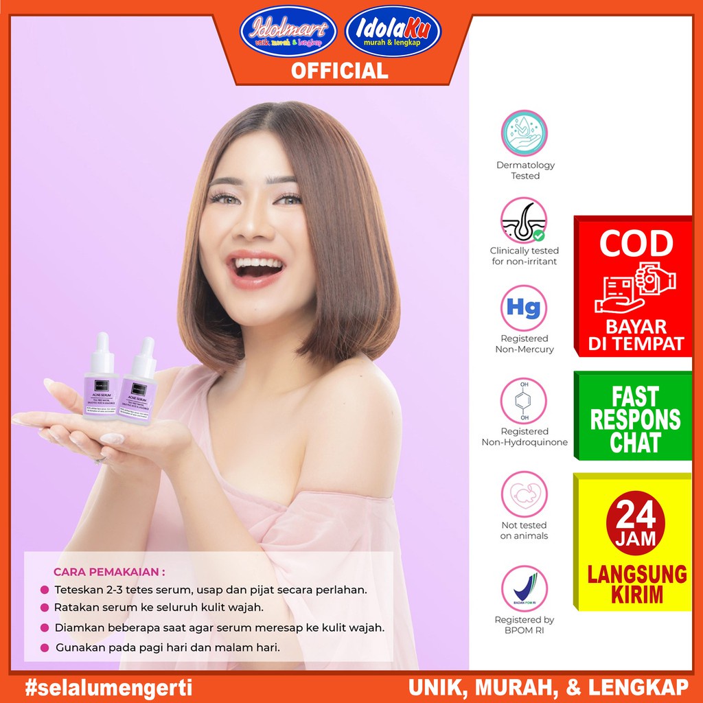 IDOLAKU Scarlett Whitening Glowtening Serum 15ml