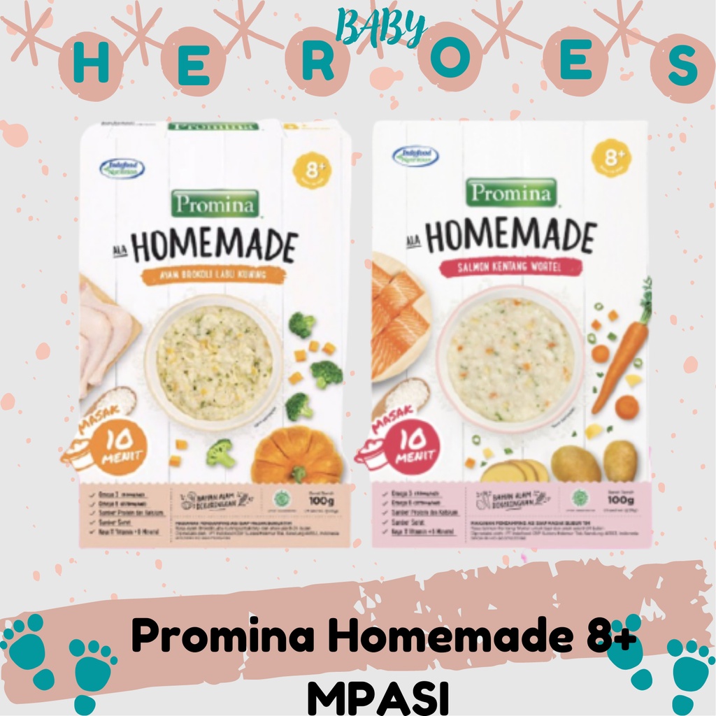 PROMINA Homemade 8+ / Bubur Bayi Promina Homemade 100 gr / Bubur Bayi / Makanan Bayi