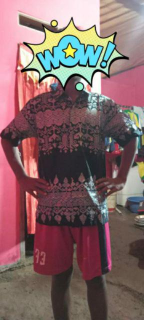 Batik Couple Ayah Dan Anak Anjani Silver Sarimbitan Seragam