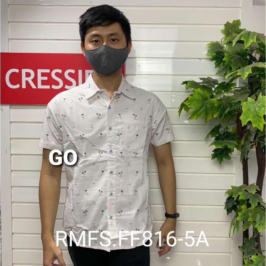 gos CRESSIDA KEMEJA PRIA SLIMFIT Kemeja Casual Kemeja Lengan Pendek Outlook