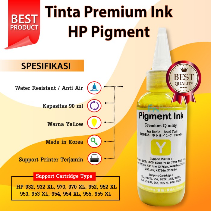 Tinta Refill HP 90ml Cartridge Printer X451dn X476dn X551dnX576dn dw