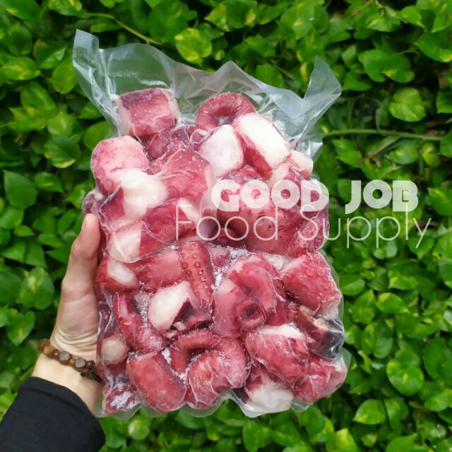 

TAKO LEG CUT 1 Kg | Kaki Gurita Potong Isi Takoyaki | Boiled Tako Cutting Frozen