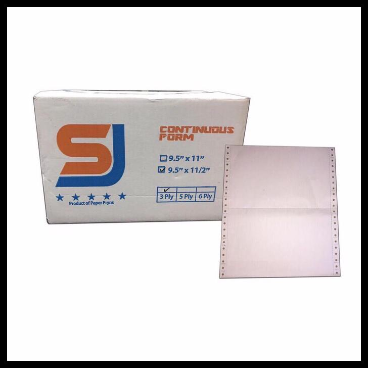 

COD KERTAS CONTINUOUS FORM SJ 9.5 X 11 / 9.5 X 11.2 3 PLY COD