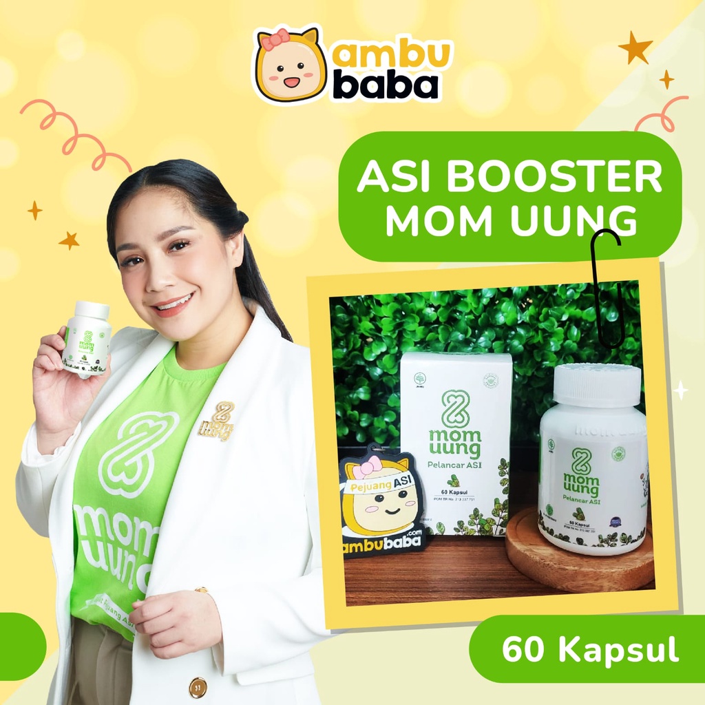 Kelorcap Momuung mom uung Booster Asi Pelancar ASI Kemasan Baru Halal BPOM