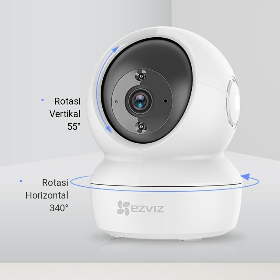 C6N 2MP 1080P EZVIZ Indoor Home Dome Smart Wireless IP Camera CCTV GARANSI RESMI 100% ORIGINAL TIDAK TERMASUK MICRO SD