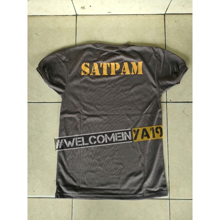 Kaos Pendek Satpam Logo Terbaru / Kaos Oblong Satpam Logo