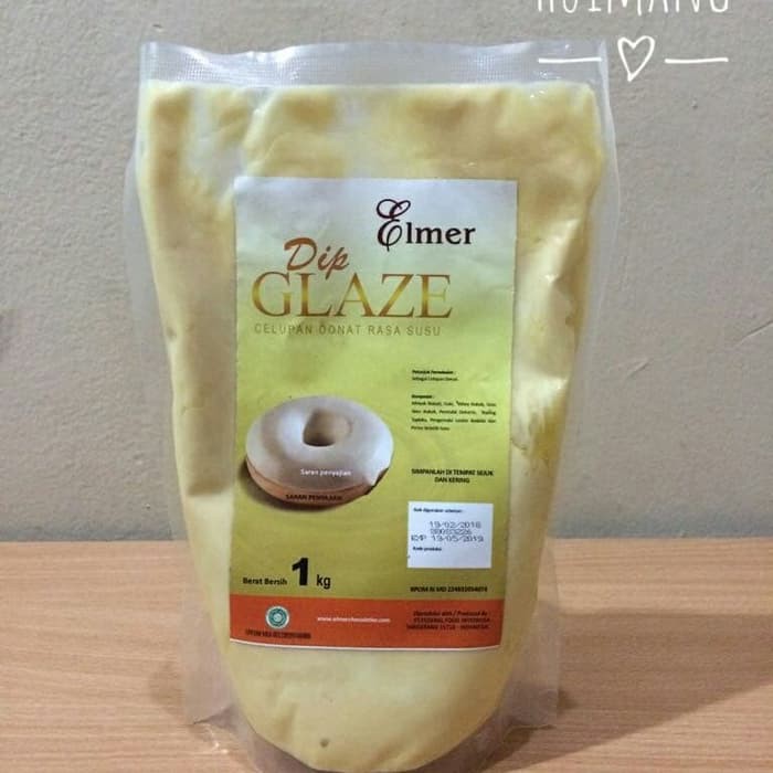 

Elmer Dip Glaze White 1Kg | Glaze Vanila White Susu (packing pabrik)