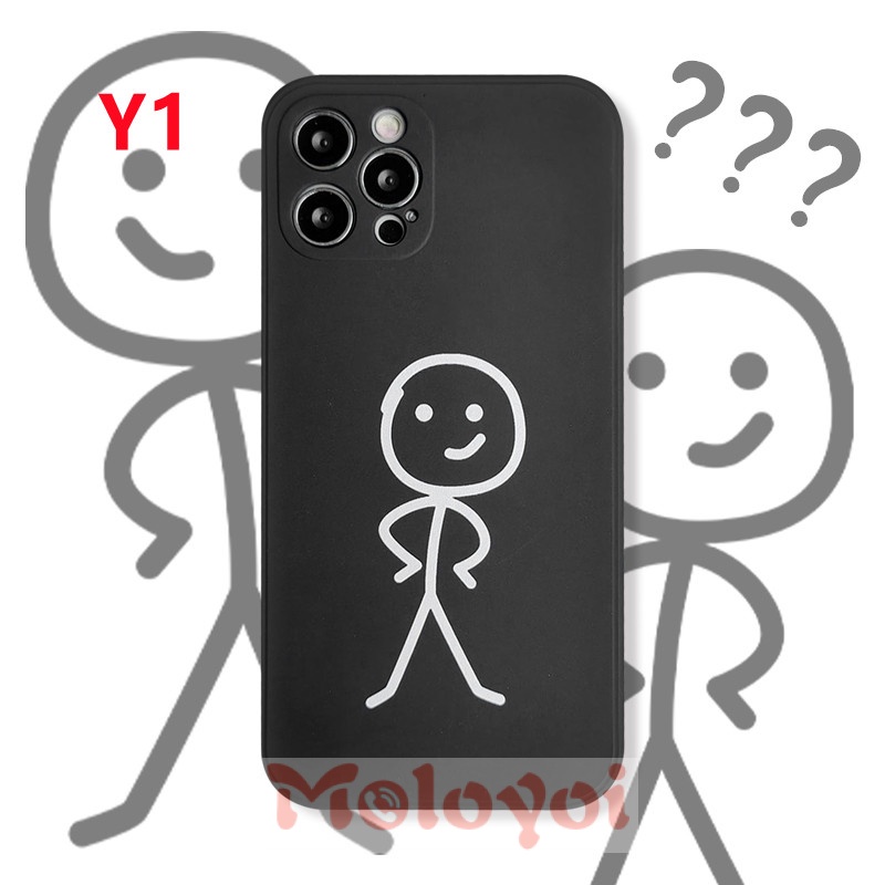 Case Motif Stickman Untuk Oppo A54 A95 A94 A16 A52 A92 A33 A53 A15 A12E A5S A74 A3S A95 A11 A9