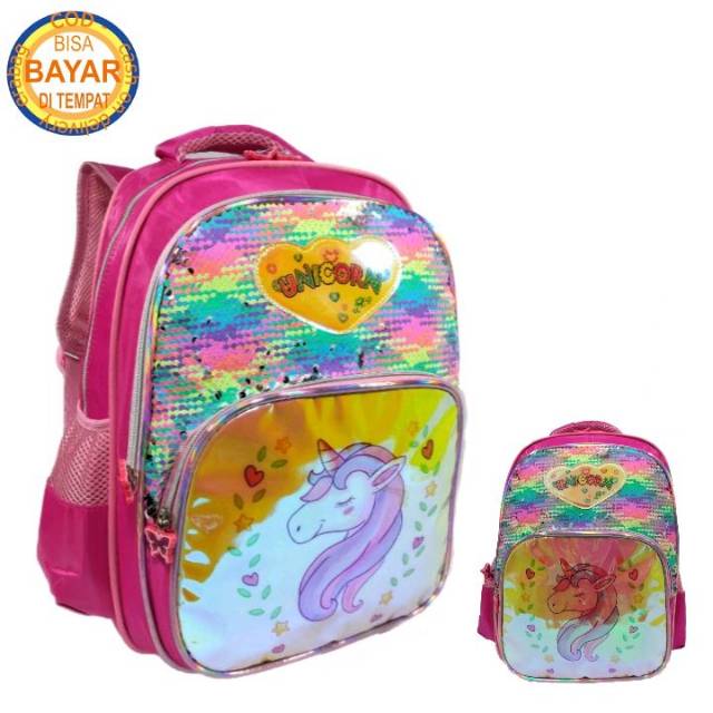 Tas Ransel Anak Sekolah SD perempuan UNICORN 8025