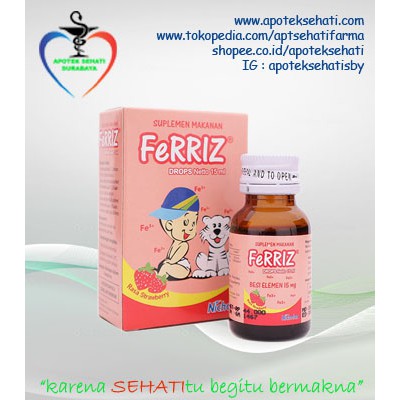 Hot Sale Ferriz Drops 15ml Suplemen Zat Besi Anak Dan Bayi Untuk Nafsu Makan Indonesia