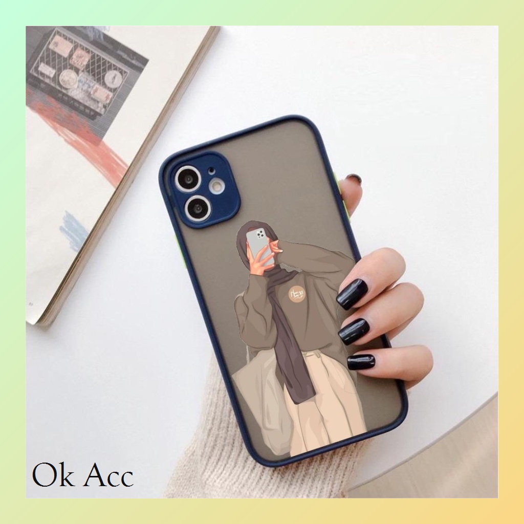 BARU Case custome Hijab AA07 for Iphone 6 6s 6+ 6s+ 7 8 7+ 8+ X Xr Xs Max 11 Pro Max 12 13 14 Pro Max