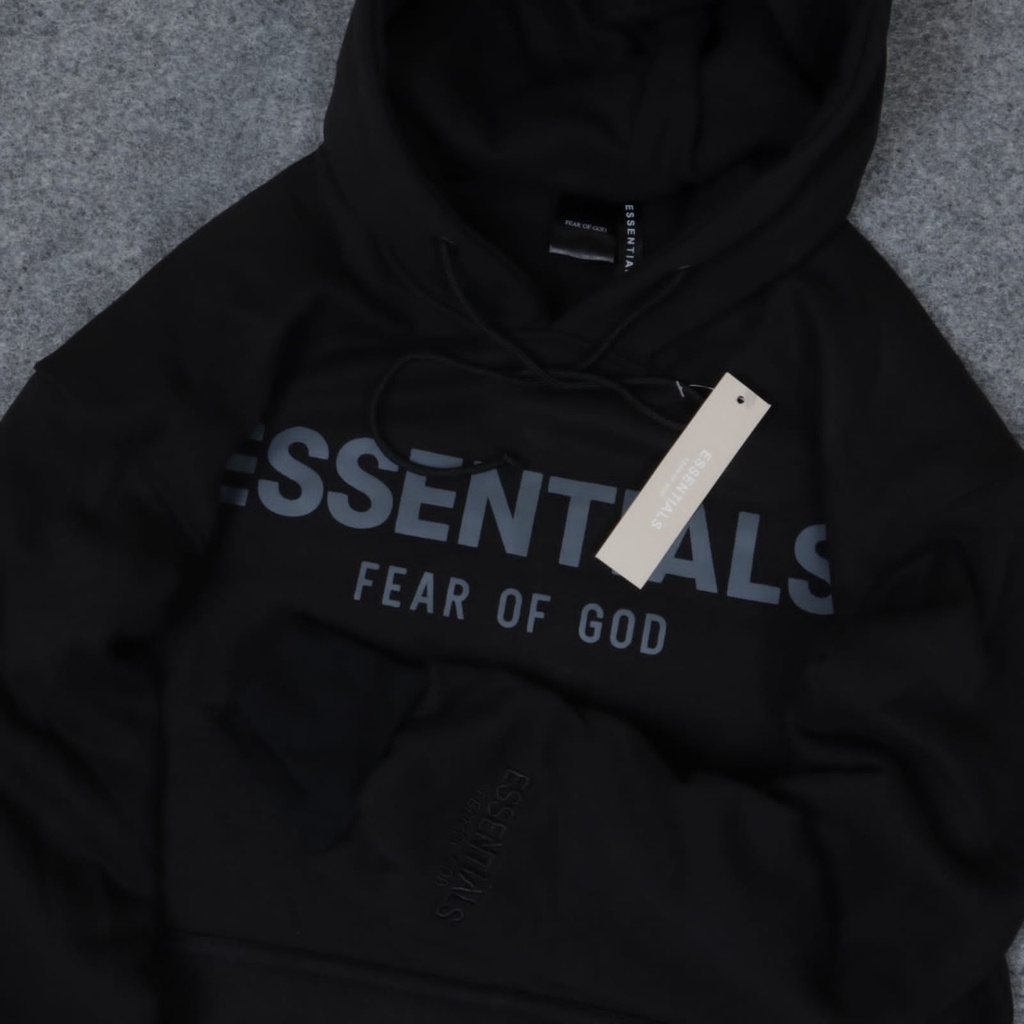 Sweater FOG Essentials Text Hoodie - Hoodie Essentials Sakura Japan Mirror 1:1