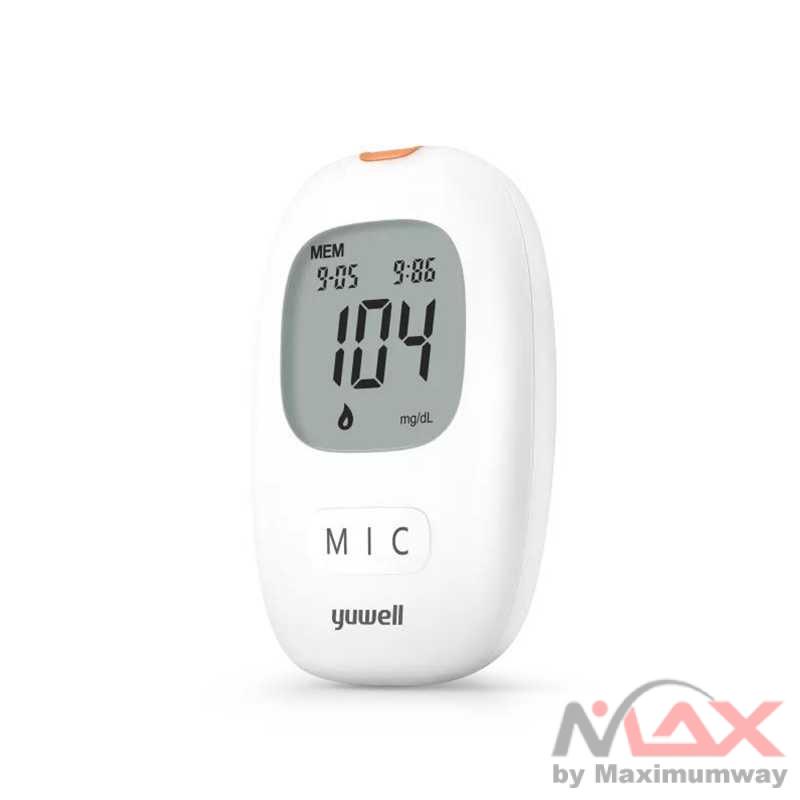 Yuwell Tester Gula Darah Diabetes Blood Glucose Sugar Meter Alat laboratorium dan personal tes gula darah kencing manis penyakit kencing manis testing tester - 710 Warna Putih