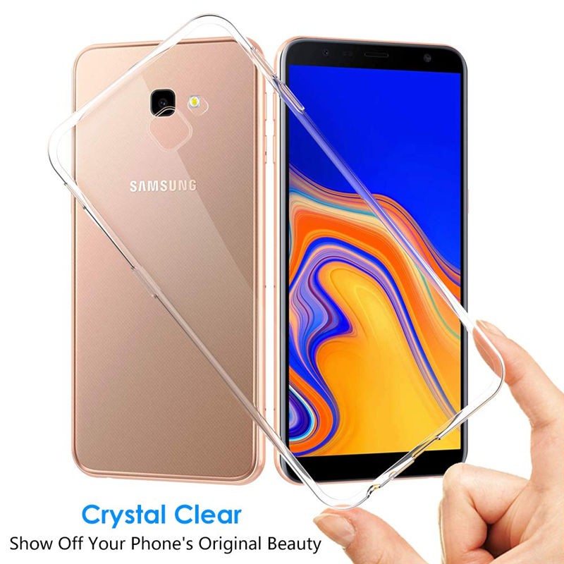 SAMSUNG Galaxy J4 plus J4+ Case Silicone Clear TPU Back Cover Kasus Silikon Casing-2