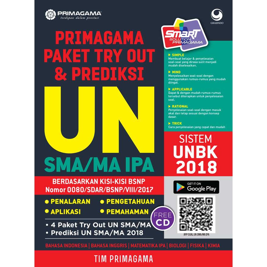 Primagama Paket Try Out Dan Prediksi Un Sma Ma Ipa 2018 Shopee