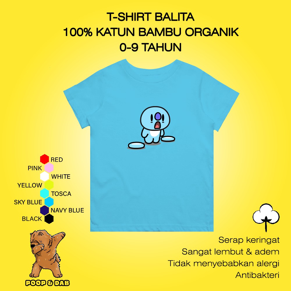 SHINZO - Kaos Anak Kecil BT21 - T-Shirt Balita - Baju Koya BT21 - Kids Tee BT21 - Kaos Katun Bambu