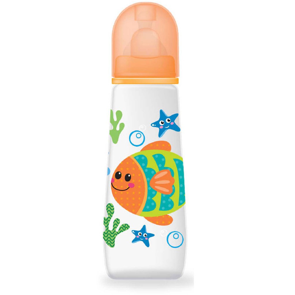 Baby Safe Feeding Bottle JS002 Orange 250ml Botol Susu Orange