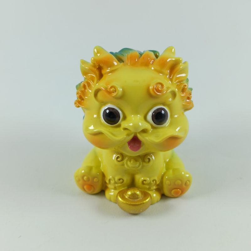 PATUNG CUTE PIXIU YUANBAO KUNING
