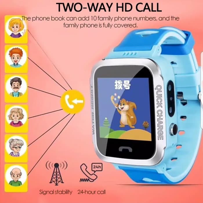 Jam anak gps no imoo y1.Tracking.voice chat.kamera