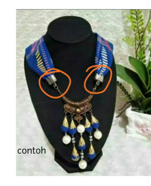 12pcs Ujung tali kalung/tassel