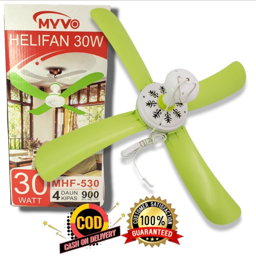 CEILING FAN HELIFAN MYVO JUMBO BESAR 30W 30WATT KIPAS ANGIN GANTUNG