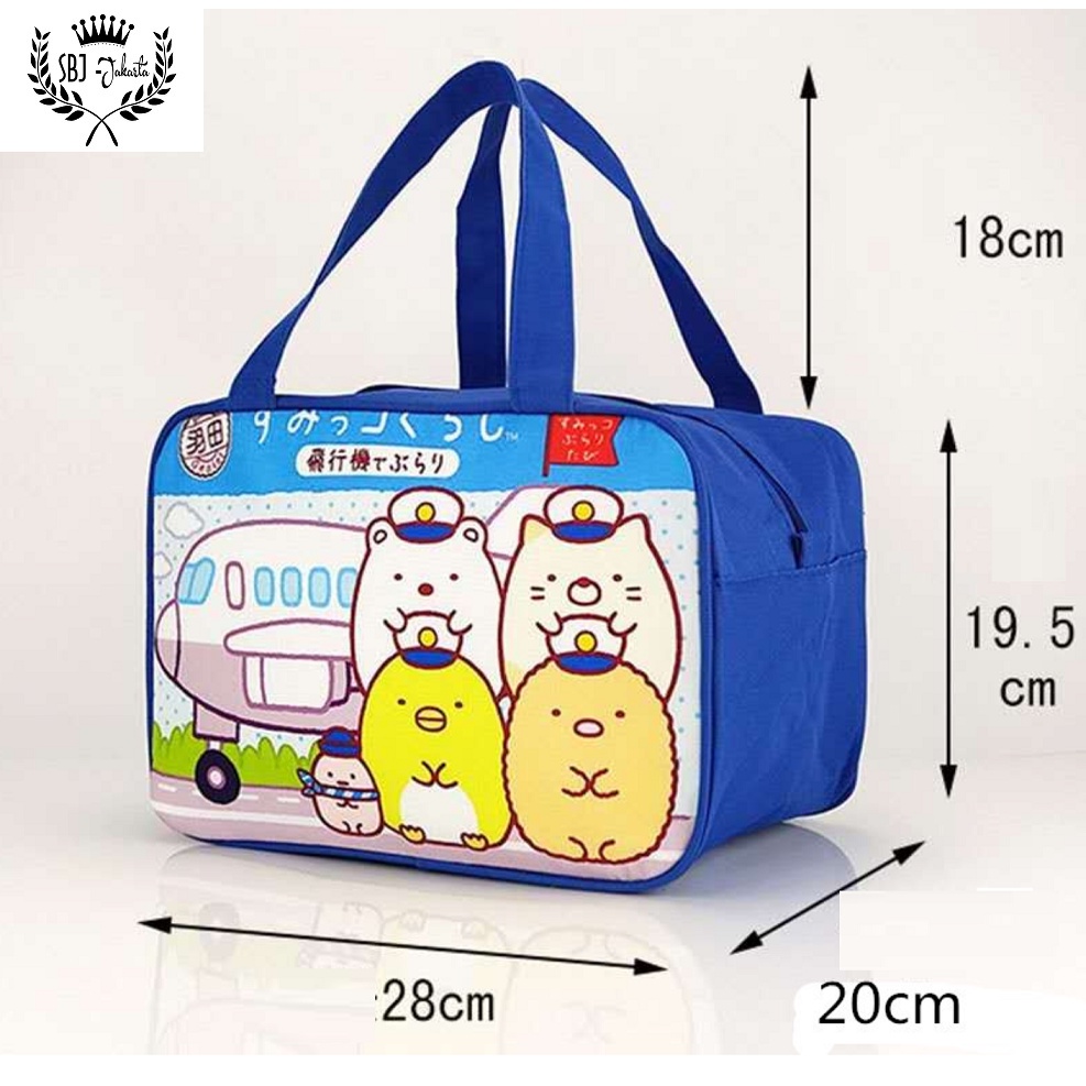 Lunch bag Tas bekal Tas botol susu Insulated lunch bag Sumiko Sanrio Ukuran besar TOP