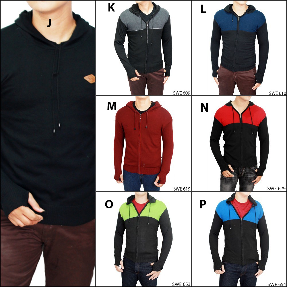 Sweater Jaket Ariel Noah Rajut - Banyak Pilihan Warna SWE (COMB)